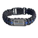 Tactical Survival Bracelet Paracord Bracelet with USA Flag Pack of 2 HERCULES