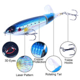 HERCULES Topwater Pencil Fishing Lure with Rotating Tail HERCULES