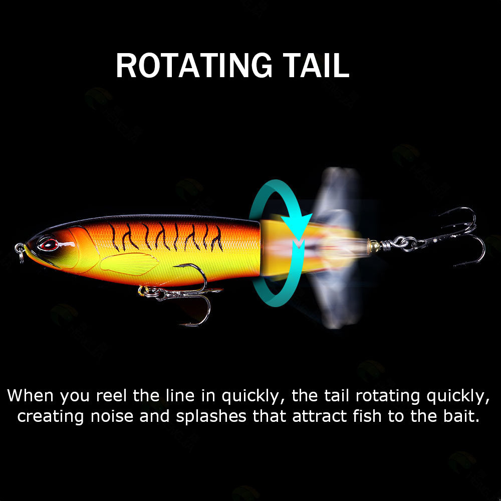 HERCULES Topwater Pencil Fishing Lure with Rotating Tail HERCULES