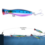 HERCULES 5" Big Mouth Popper Bait Topwater Fishing Lure HERCULES