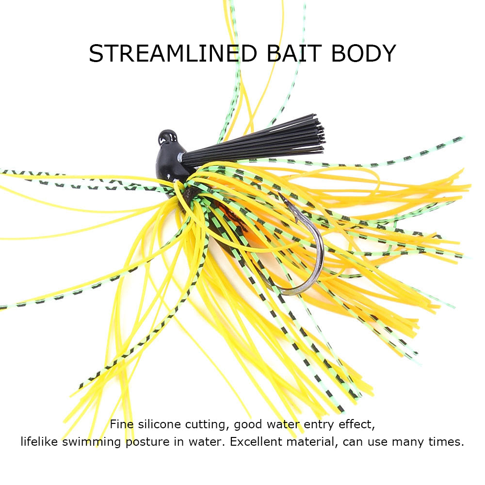 HERCULES Multicolor Weedless Jig Bass Fishing Lure HERCULES