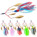 HERCULES Spinner Bait Jig with 4 Willow Leaf Sequins Fishing Lure HERCULES