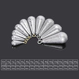Waterdrop-Shaped Fishing Sinkers – 16 Weight Options from 10g to 300g HERCULES