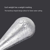 Waterdrop-Shaped Fishing Sinkers – 16 Weight Options from 10g to 300g HERCULES