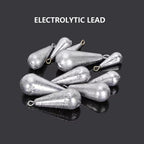 Waterdrop-Shaped Fishing Sinkers – 16 Weight Options from 10g to 300g HERCULES