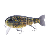 HERCULES 4.72" Multi-jointed Floating Lure with Soft Tail Fishing Lures HERCULES