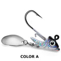 Spinner Jig Head with Paddle Tail & Soft Swimbait 5pcs HERCULES