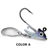 Spinner Jig Head with Paddle Tail & Soft Swimbait 5pcs HERCULES