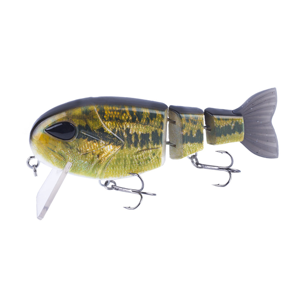 HERCULES 4.72" Multi-jointed Floating Lure with Soft Tail Fishing Lures HERCULES