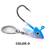 Spinner Jig Head with Paddle Tail & Soft Swimbait 5pcs HERCULES