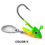 Spinner Jig Head with Paddle Tail & Soft Swimbait 5pcs HERCULES