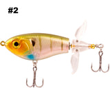 HERCULES Topwater Fishing Lures with Double Floating Rotating Tails HERCULES