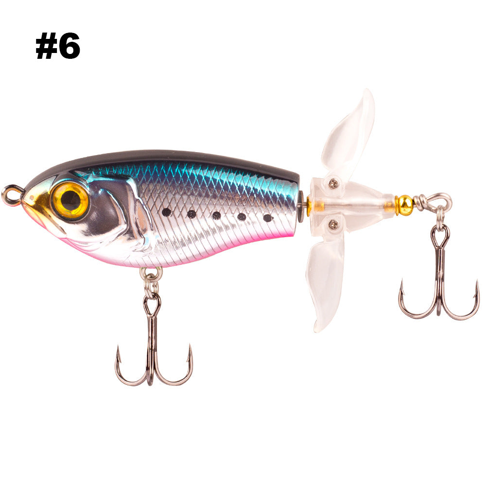 HERCULES Topwater Fishing Lures with Double Floating Rotating Tails HERCULES