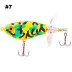 HERCULES Topwater Fishing Lures with Double Floating Rotating Tails HERCULES