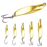 Metal Spoon Lure for Trout & Bass Fishing – Gold/Silver, 5g-20g