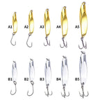 Metal Spoon Lure for Trout & Bass Fishing – Gold/Silver, 5g-20g HERCULES