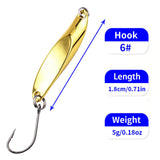 Metal Spoon Lure for Trout & Bass Fishing – Gold/Silver, 5g-20g HERCULES