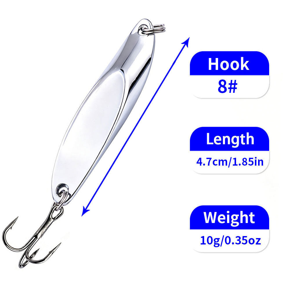 Metal Spoon Lure for Trout & Bass Fishing – Gold/Silver, 5g-20g HERCULES