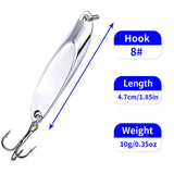 Metal Spoon Lure for Trout & Bass Fishing – Gold/Silver, 5g-20g HERCULES
