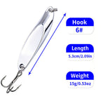 Metal Spoon Lure for Trout & Bass Fishing – Gold/Silver, 5g-20g HERCULES