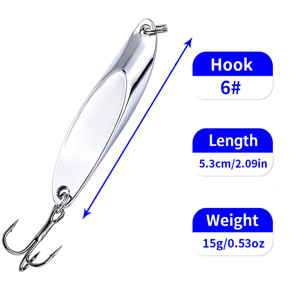 Metal Spoon Lure for Trout & Bass Fishing – Gold/Silver, 5g-20g HERCULES