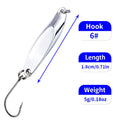 Metal Spoon Lure for Trout & Bass Fishing – Gold/Silver, 5g-20g HERCULES