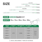 Stainless Steel Fishing Wire Leader with Snap & Swivel HERCULES