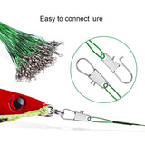 Stainless Steel Fishing Wire Leader with Snap & Swivel HERCULES