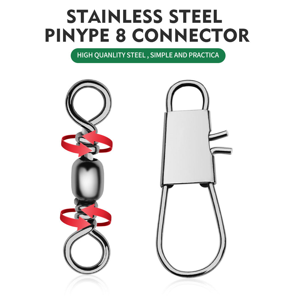 Stainless Steel Fishing Wire Leader with Snap & Swivel HERCULES