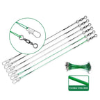 Stainless Steel Fishing Wire Leader with Snap & Swivel HERCULES