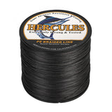 HERCULES Black 12 Strands 10lb-420lb PE Braided Fishing Line 100M-2000M HERCULES