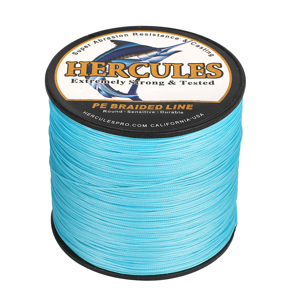 HERCULES Blue 12 Strands 10lb-420lb PE Braided Fishing Line 100M-2000M HERCULES