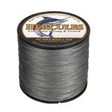 HERCULES Grey 12 Strands 10lb-420lb PE Braided Fishing Line 100M-2000M HERCULES