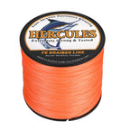HERCULES Orange 12 Strands 10lb-420lb PE Braided Fishing Line 100M-2000M HERCULES