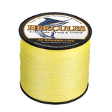 HERCULES Yellow 12 Strands 10lb-420lb PE Braided Fishing Line 100M-2000M HERCULES