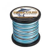 HERCULES Camo Blue 12 Strands 10lb-420lb PE Braided Fishing Line 100M-2000M HERCULES