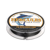 HERCULES Black 12 Strands 10lb-420lb PE Braided Fishing Line 100M-2000M HERCULES