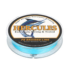 HERCULES Blue 12 Strands 10lb-420lb PE Braided Fishing Line 100M-2000M HERCULES