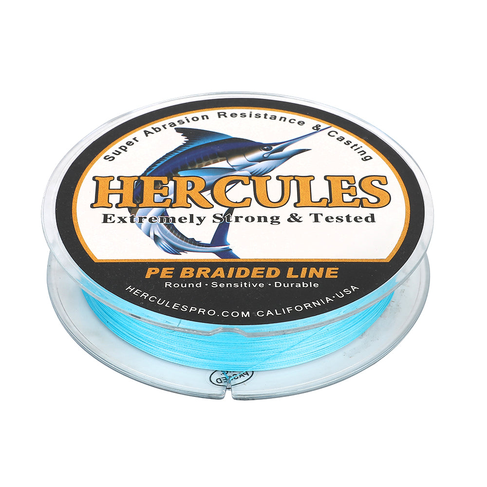 HERCULES Blue 12 Strands 10lb-420lb PE Braided Fishing Line 100M-2000M HERCULES