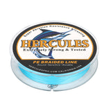 HERCULES Blue 12 Strands 10lb-420lb PE Braided Fishing Line 100M-2000M HERCULES