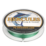 HERCULES Green 12 Strands 10lb-420lb PE Braided Fishing Line 100M-2000M HERCULES