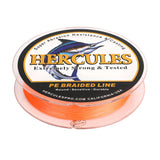 HERCULES 100M-2000M Orange 10lb-300lb PE Braided Fishing Line 8 Strands HERCULES