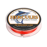 HERCULES Red 12 Strands 10lb-420lb PE Braided Fishing Line 100M-2000M HERCULES