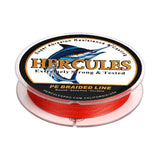 HERCULES 100M-2000M Red 10lb-300lb PE Braided Fishing Line 8 Strands HERCULES