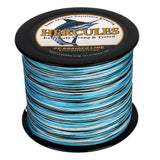 HERCULES Camo Blue 12 Strands 10lb-420lb PE Braided Fishing Line 100M-2000M HERCULES