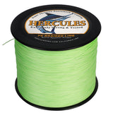 HERCULES Fluorescent Green 12 Strands 10lb-420lb PE Braided Fishing Line 100M-2000M HERCULES