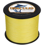 HERCULES Yellow 12 Strands 10lb-420lb PE Braided Fishing Line 100M-2000M HERCULES