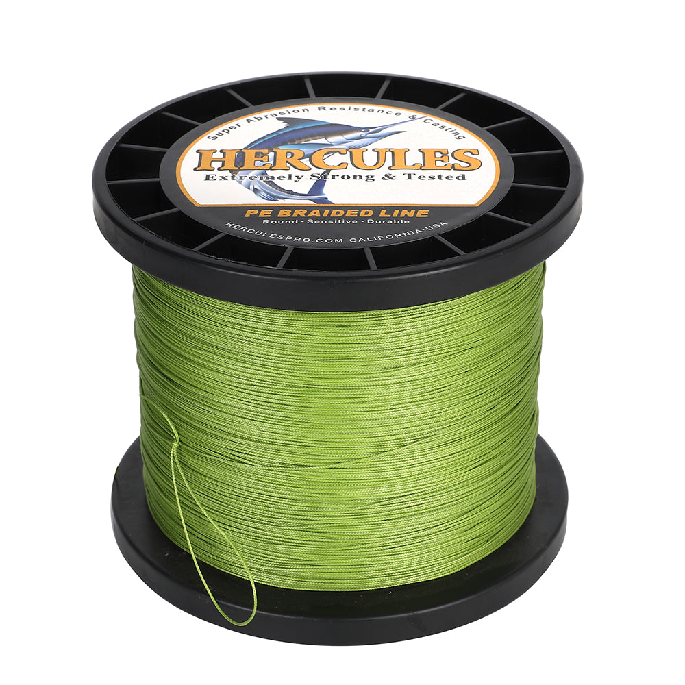 HERCULES Army Green 12 Strands 10lb-420lb PE Braided Fishing Line 100M-2000M HERCULES