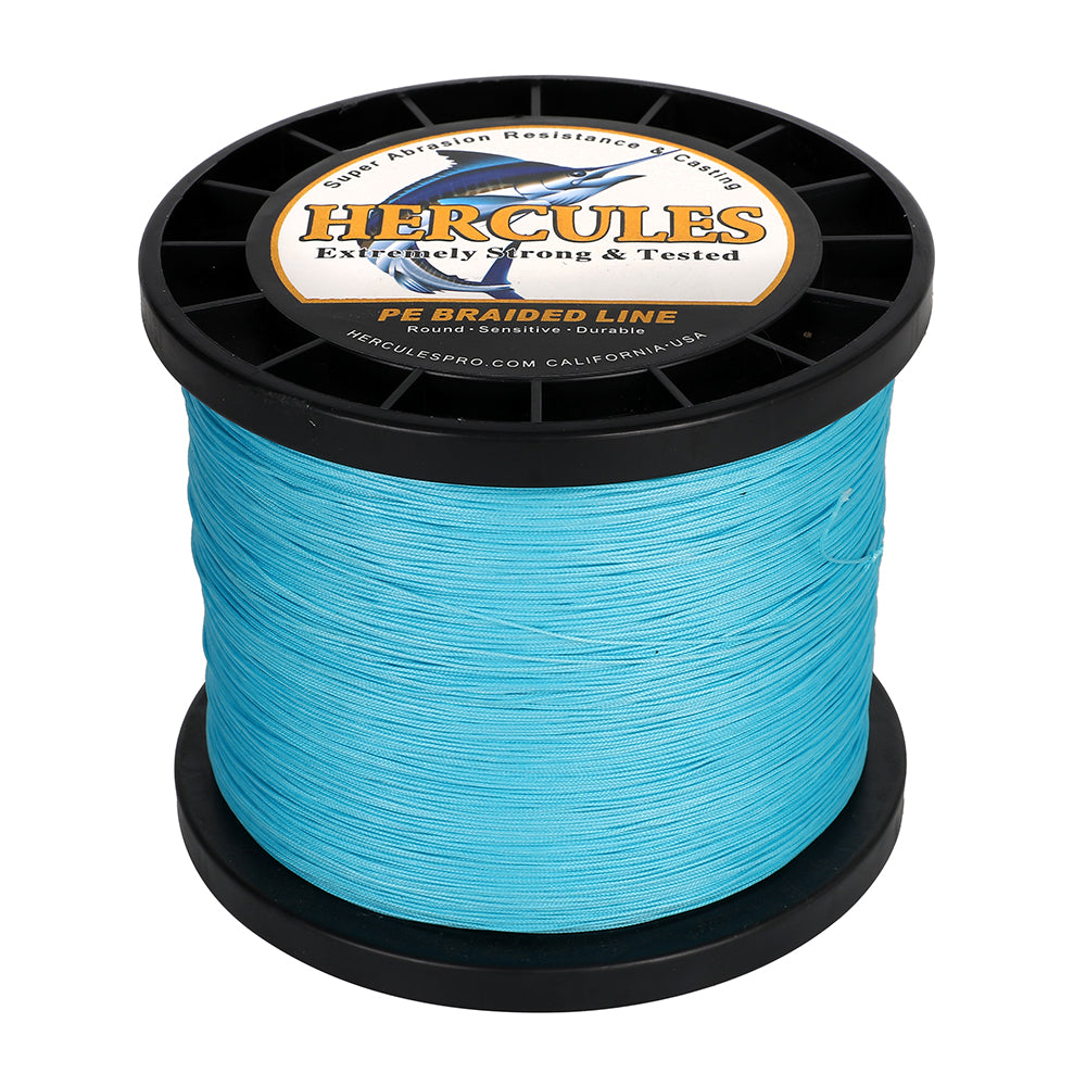 HERCULES Blue 12 Strands 10lb-420lb PE Braided Fishing Line 100M-2000M HERCULES