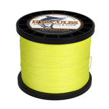 HERCULES Fluorescent Yellow 12 Strands 10lb-420lb PE Braided Fishing Line 100M-2000M HERCULES